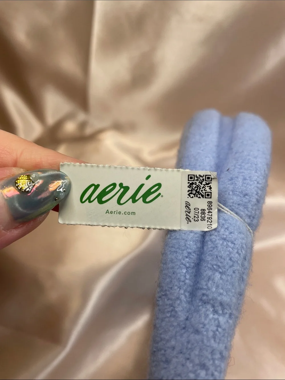 AERIE Padded Light Blue Knotted Headband - NWT